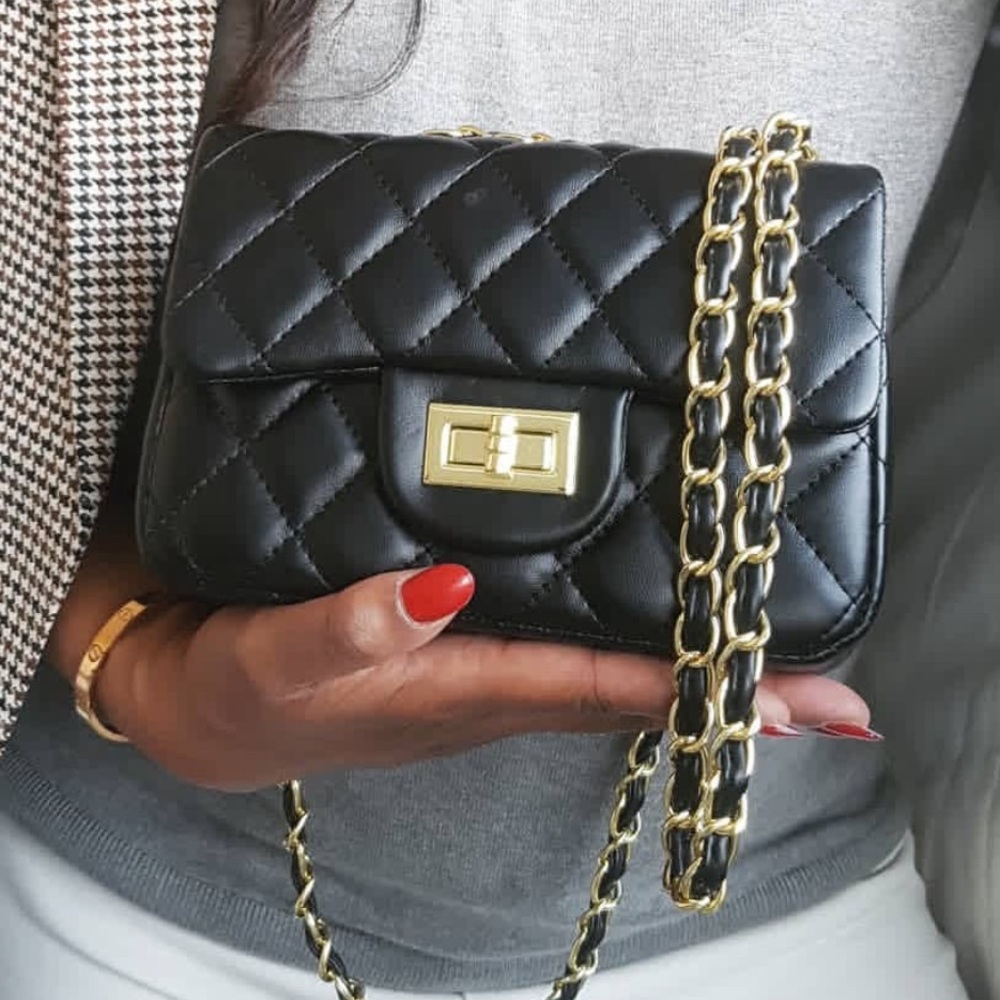 LTL LONDON Seville mini bag in black NEW